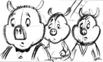3 Pigs and a Wolf