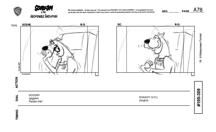 ScoobyDoo Storyboards