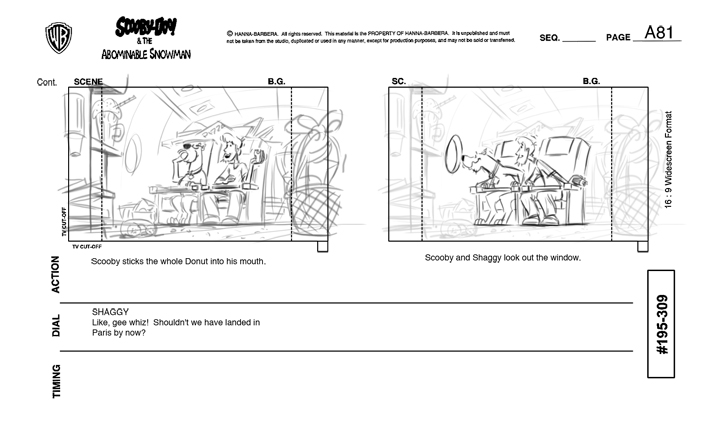 ScoobyDoo Storyboards