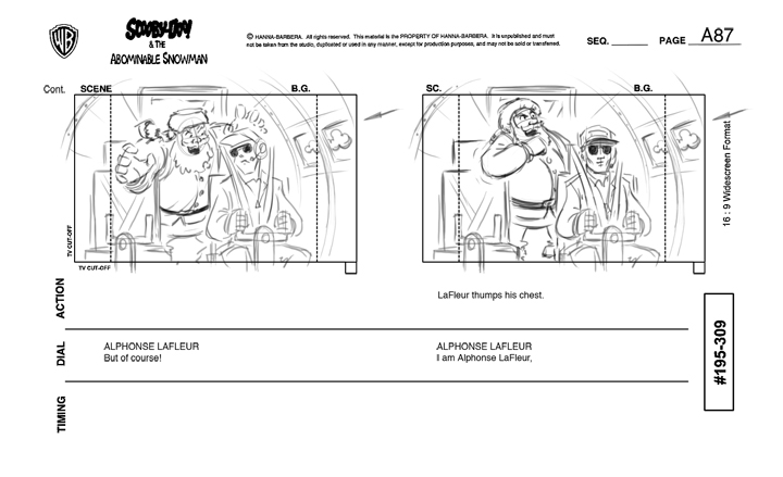 ScoobyDoo Storyboards