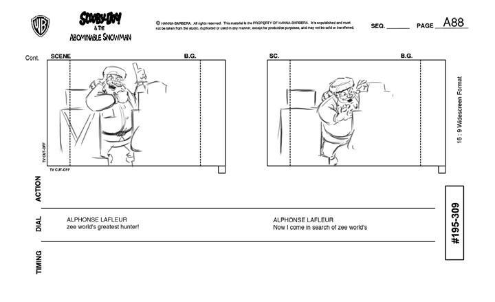 ScoobyDoo Storyboards