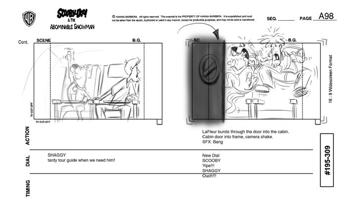 ScoobyDoo Storyboards