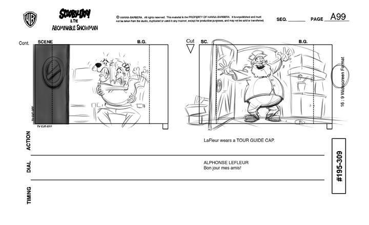 ScoobyDoo Storyboards
