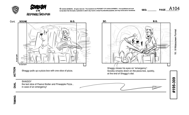 ScoobyDoo Storyboards