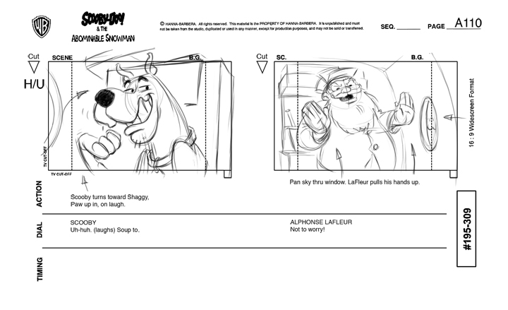 ScoobyDoo Storyboards
